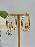 Drea Swirl Curl Hoop Earrings