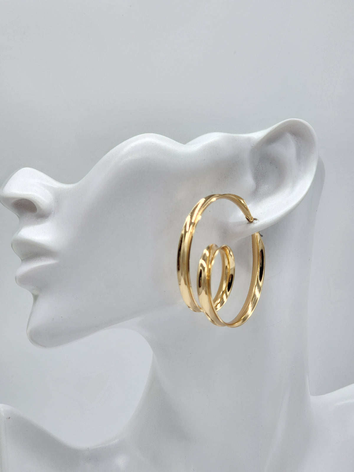 Drea Swirl Curl Hoop Earrings