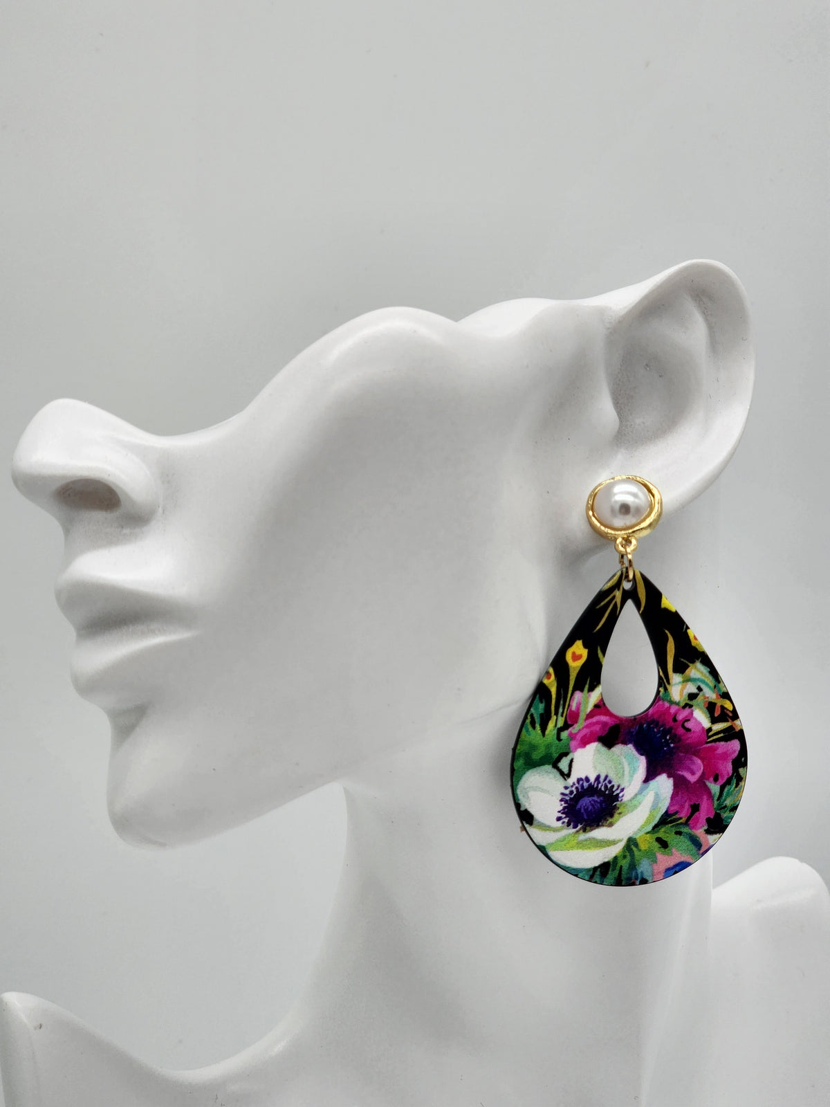 Tropical Flower Earrings