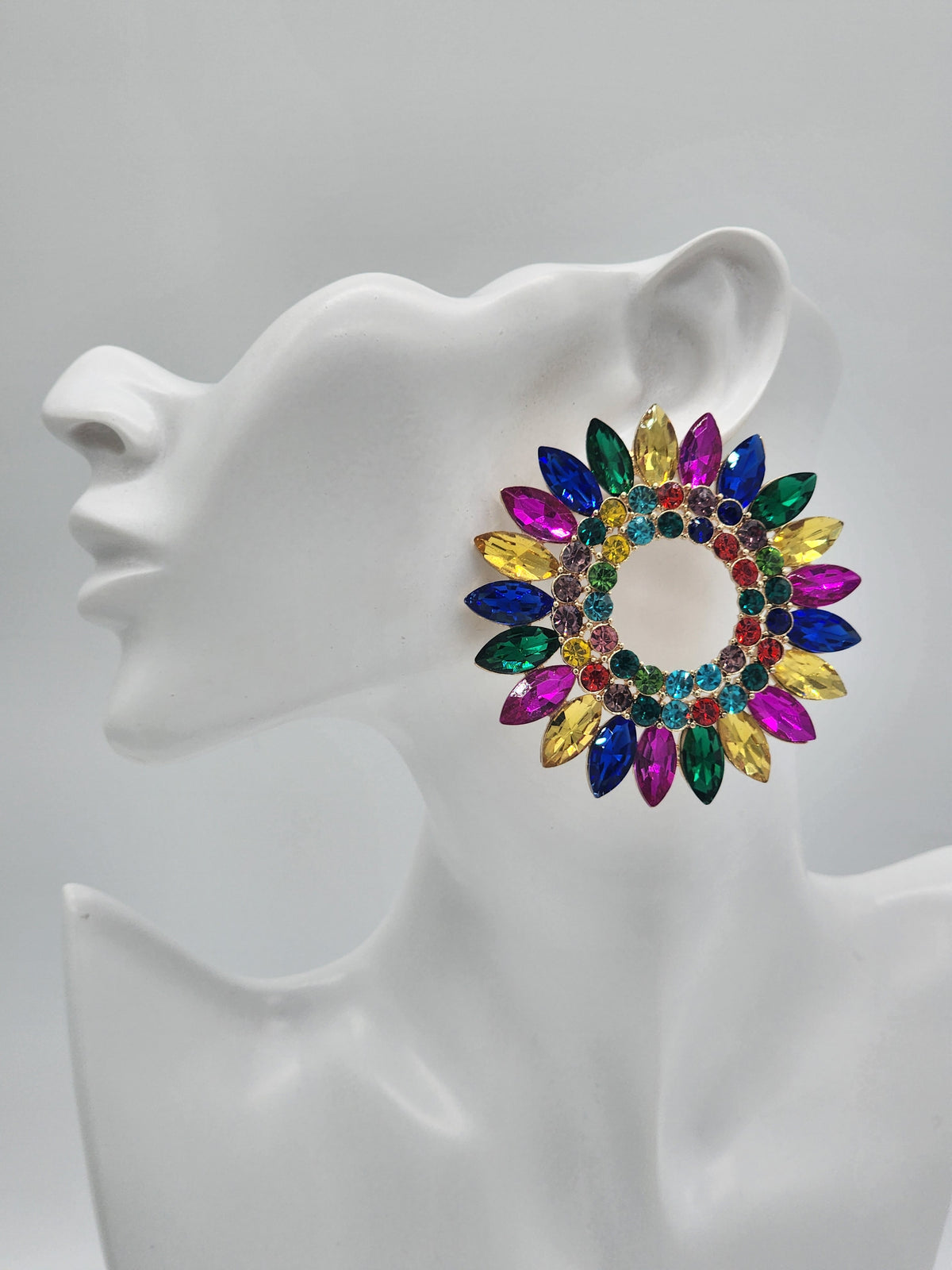 Sunflower Oversized Stud Earrings