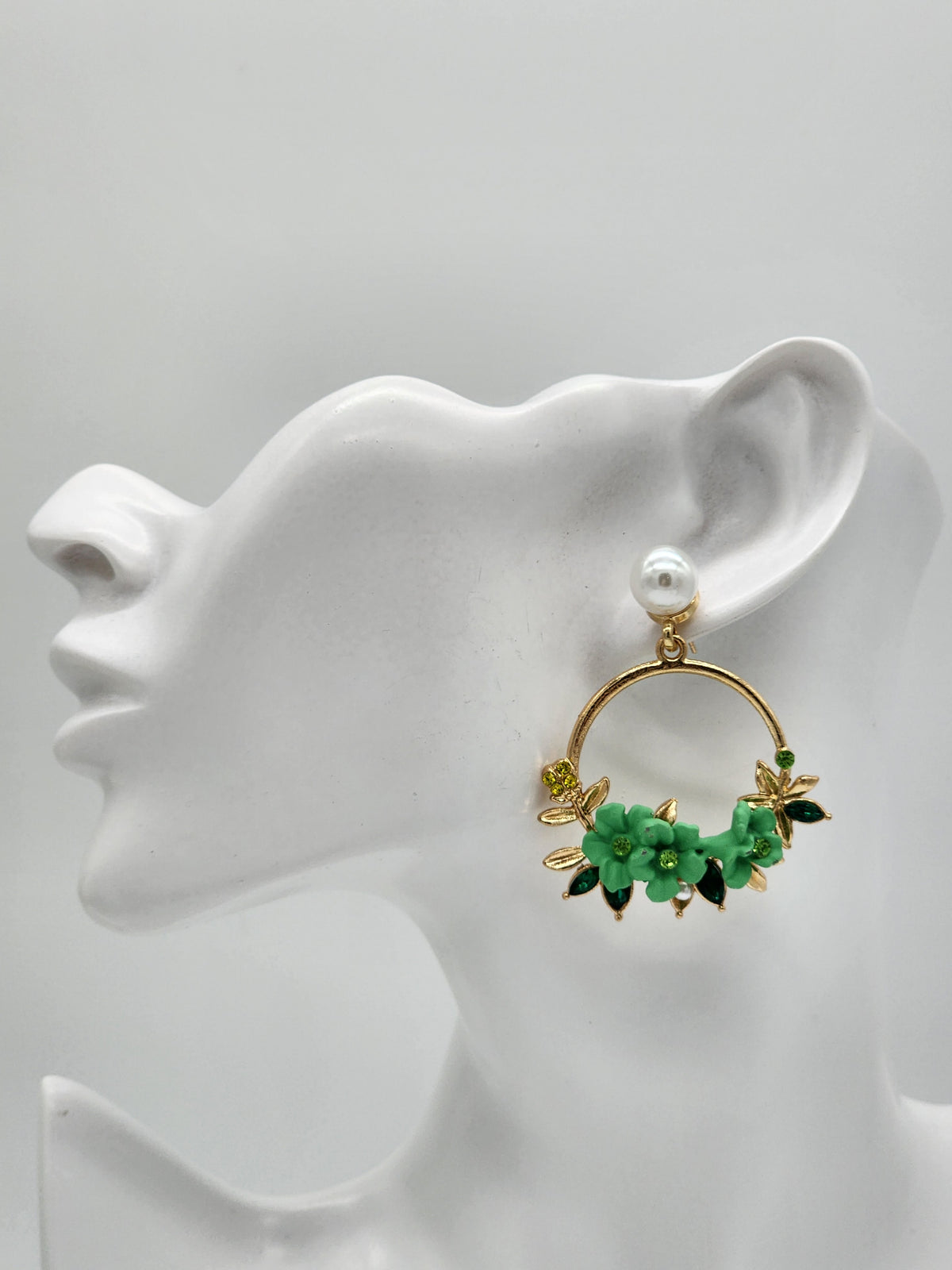 Laura Flower Hoop Earrings