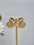 Sea Shell  Earrings ( Gold )