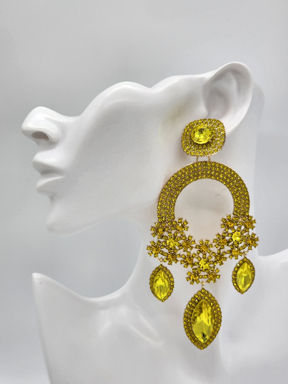 Emery Drop Earrings (yellow)