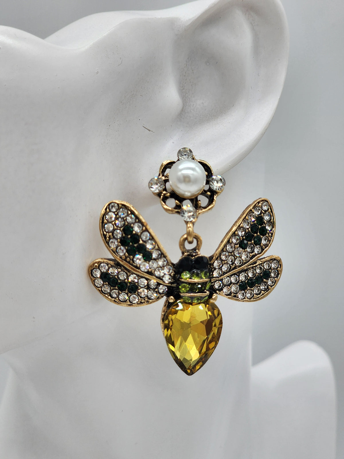 Aruba Dragonfly Earrings (Yellow)