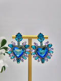 Love Anchor Earrings (Blue & Purple)