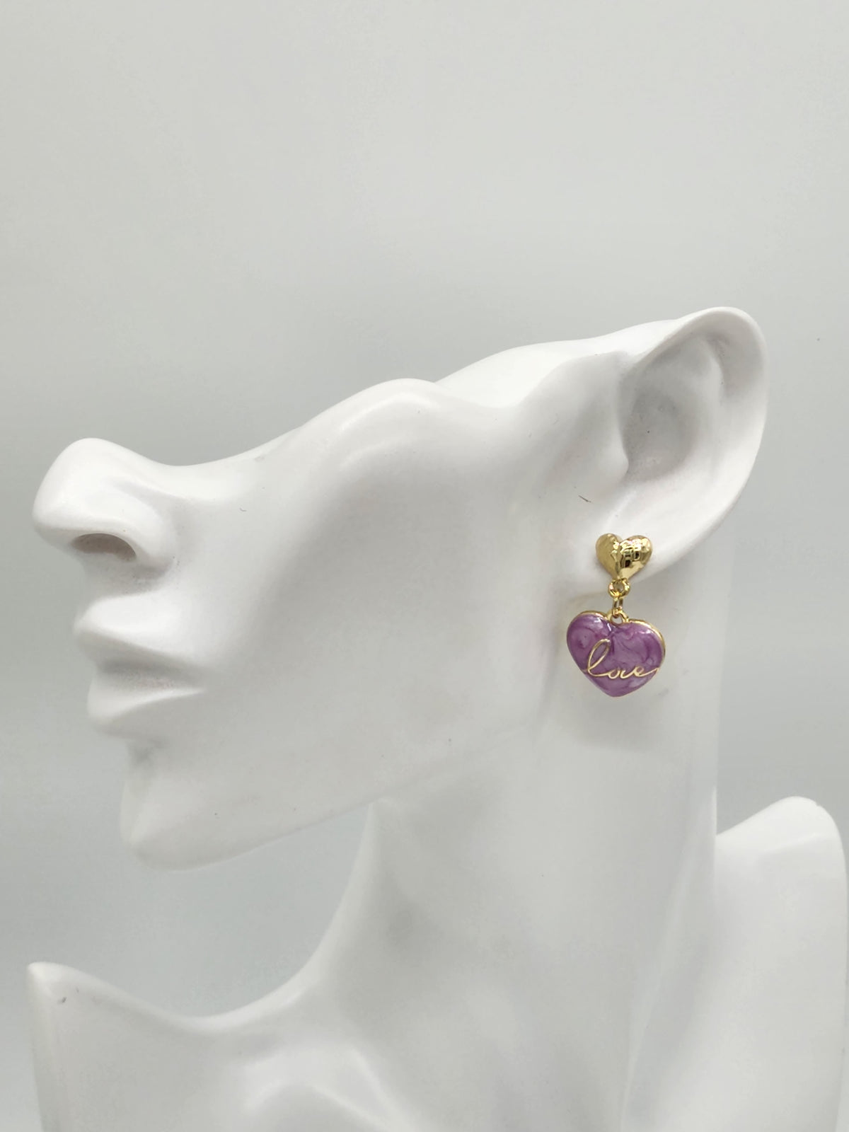 No Broken Heart Earrings( purple)