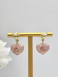 No Broken Heart Earrings( pink )