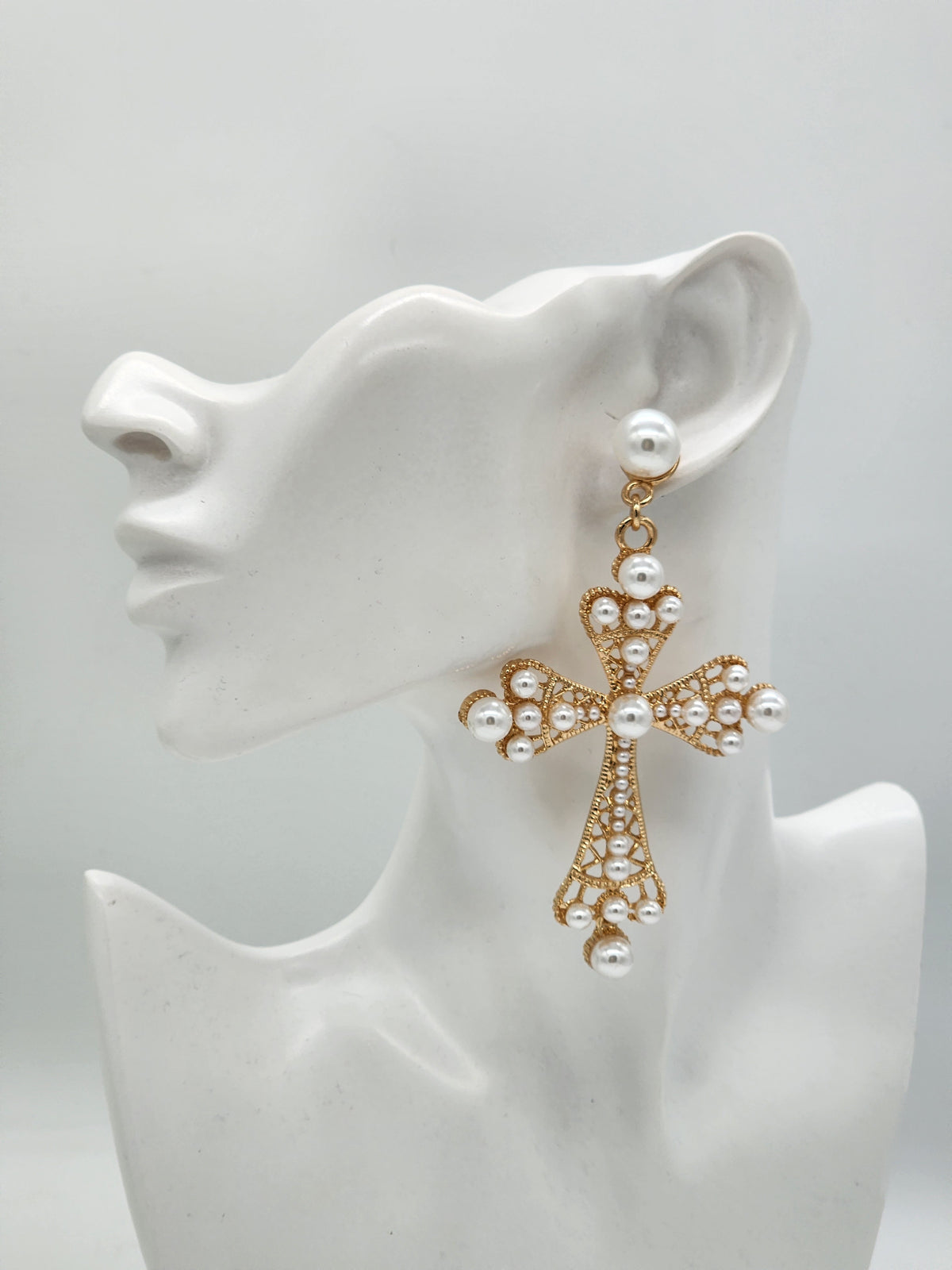 Kendra Cross Drop Earrings