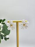 Dahlia Flower Stud Earrings