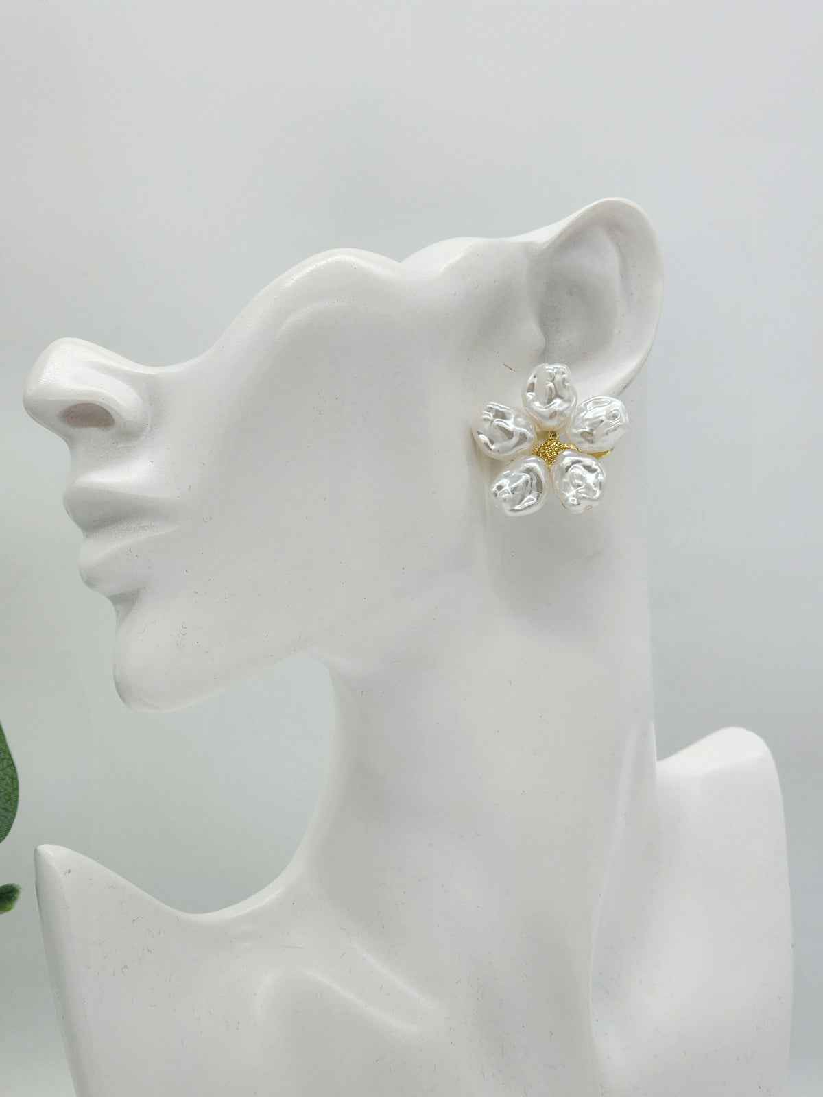 Dahlia Flower Stud Earrings