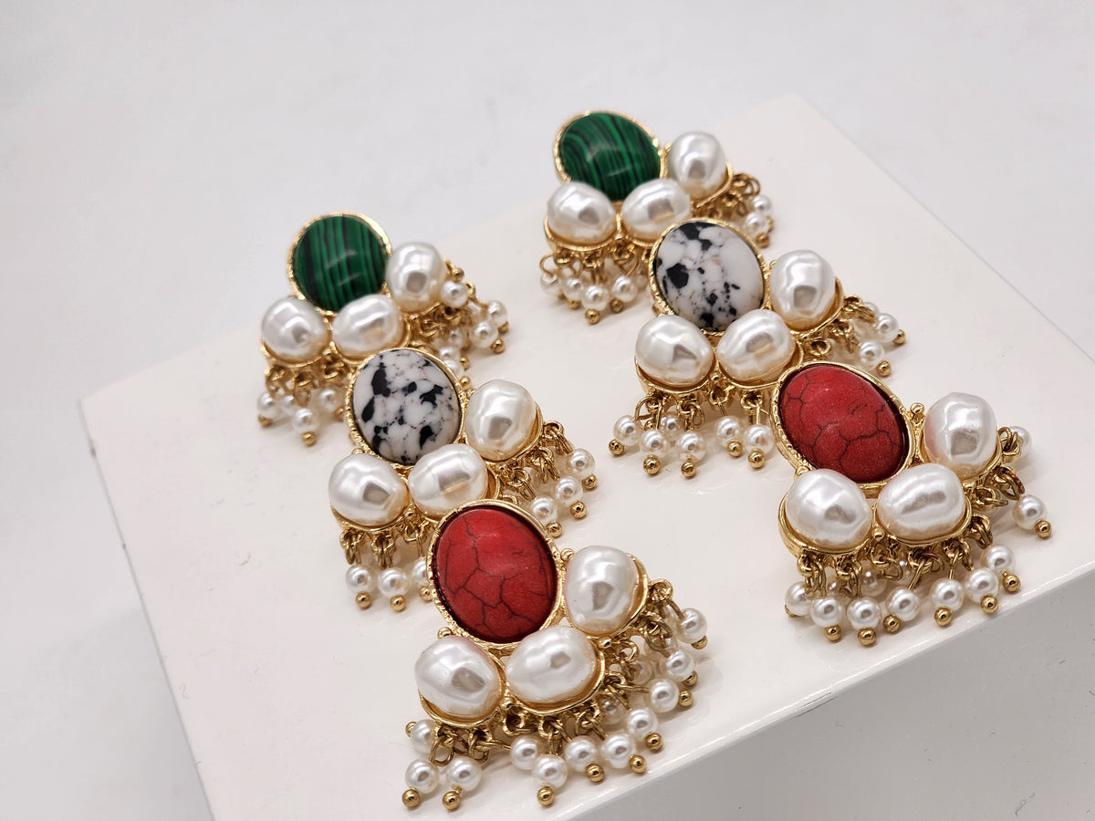 Juliet Holiday Earrings ( Red )