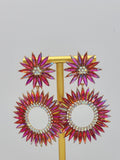 Lila Earrings ( Hot Pink)