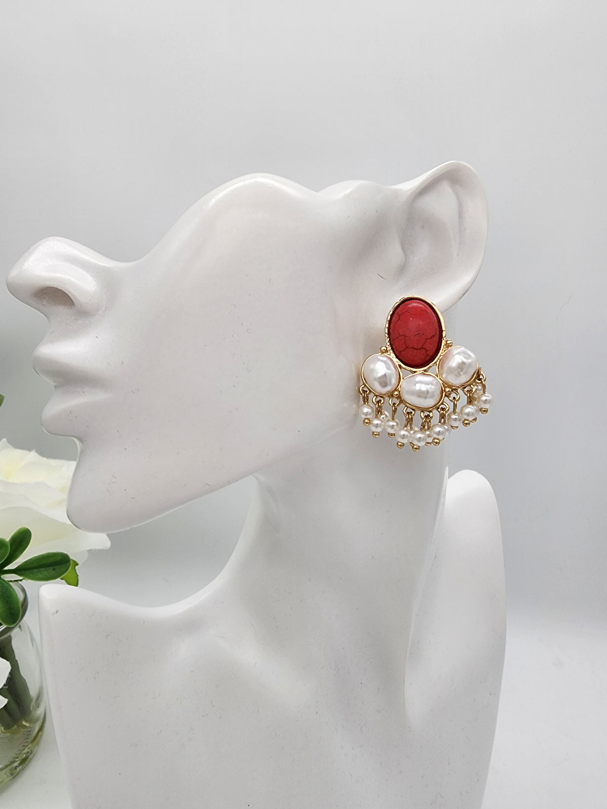 Juliet Holiday Earrings ( Red )