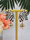 Tanzania Gold Zebra Earrings