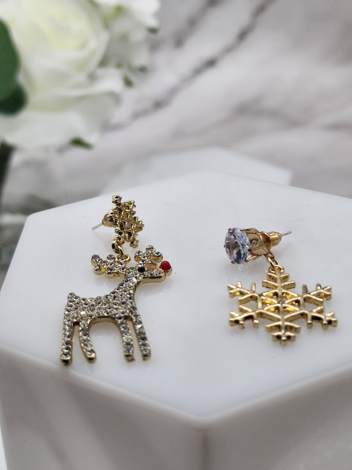 Sparkling Deer Earrings