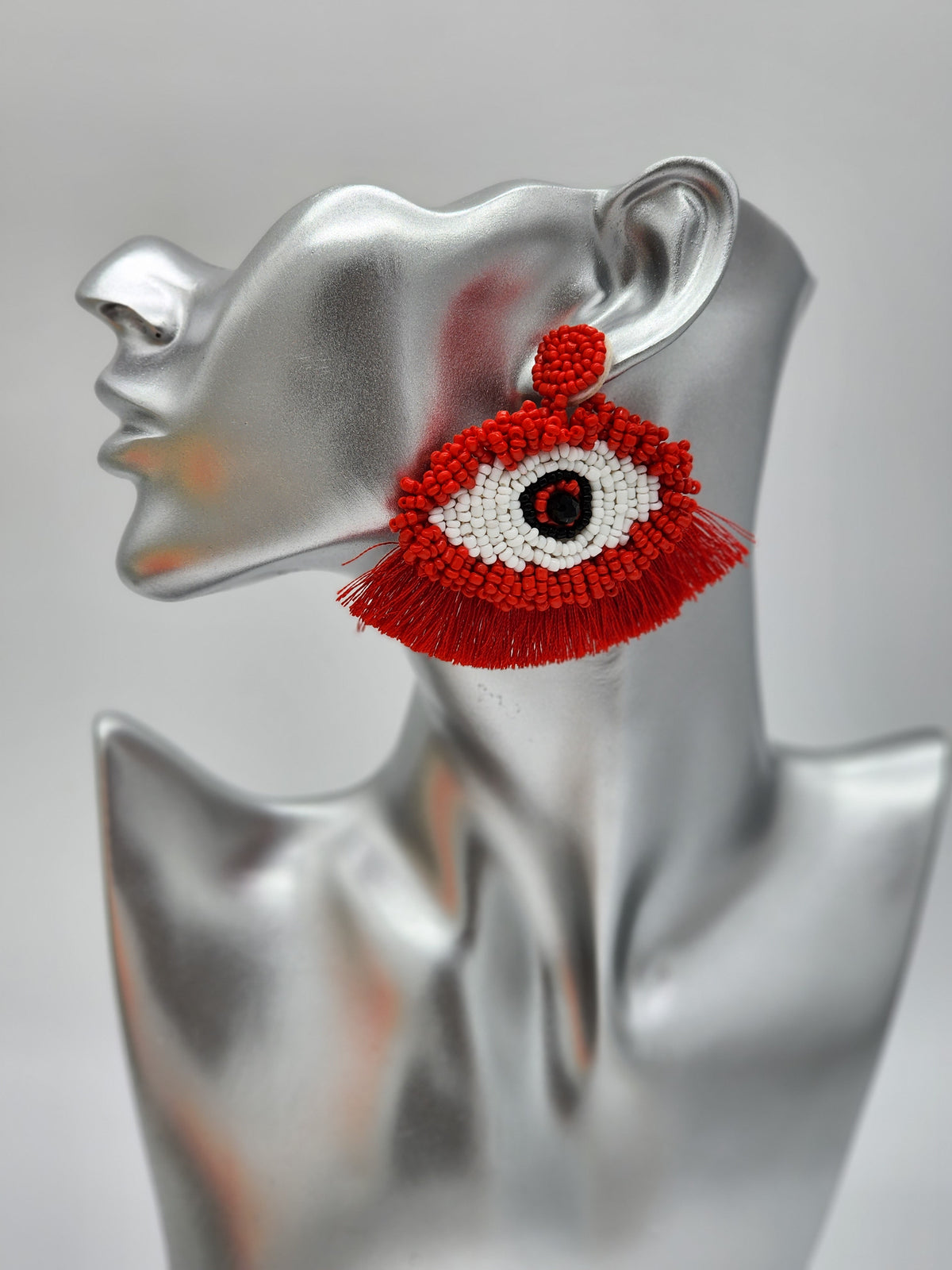 Ojos Earrings (Beaded)