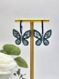 Yara Butterfly Earrings ( Blue)