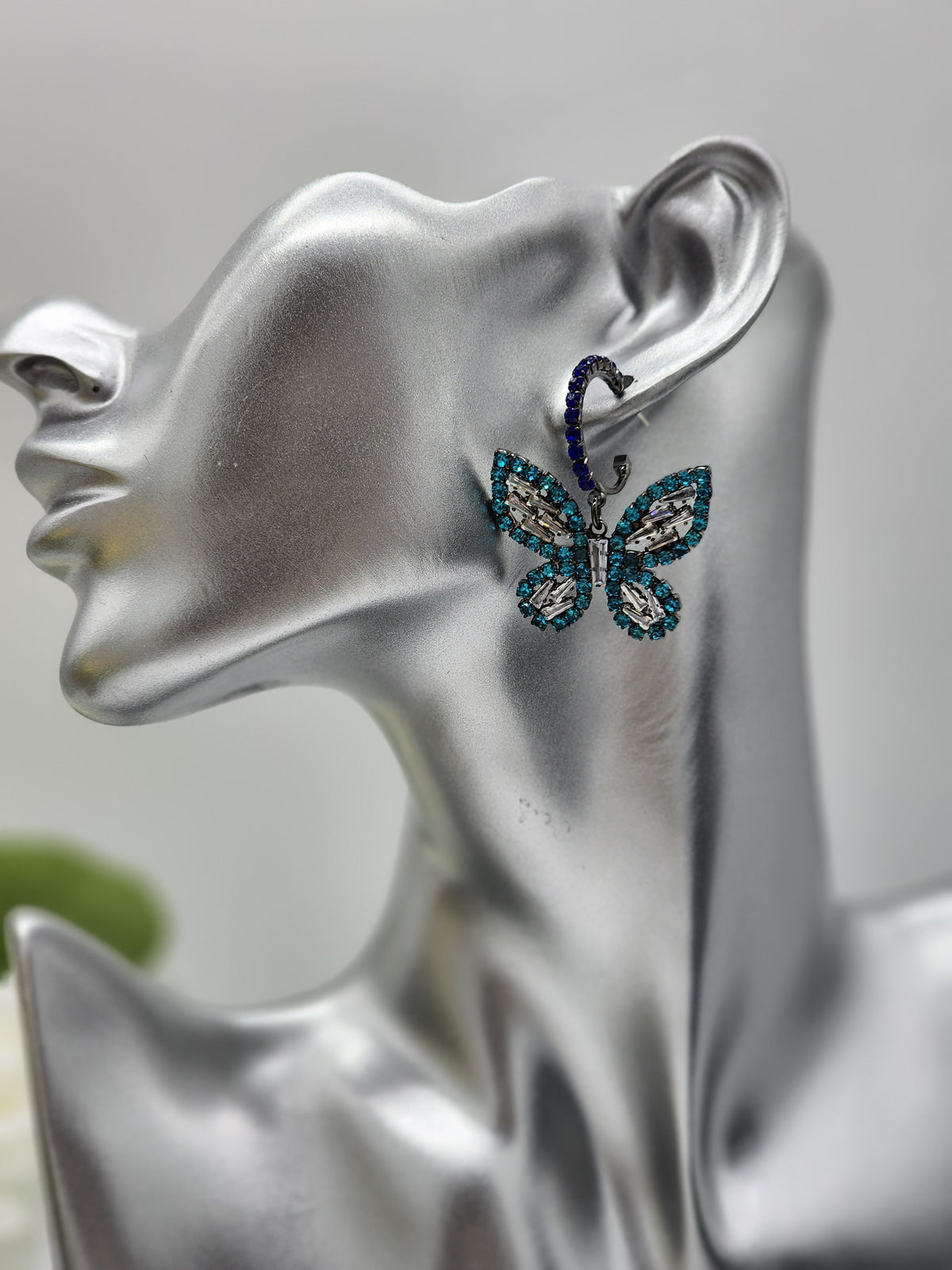 Yara Butterfly Earrings ( Blue)