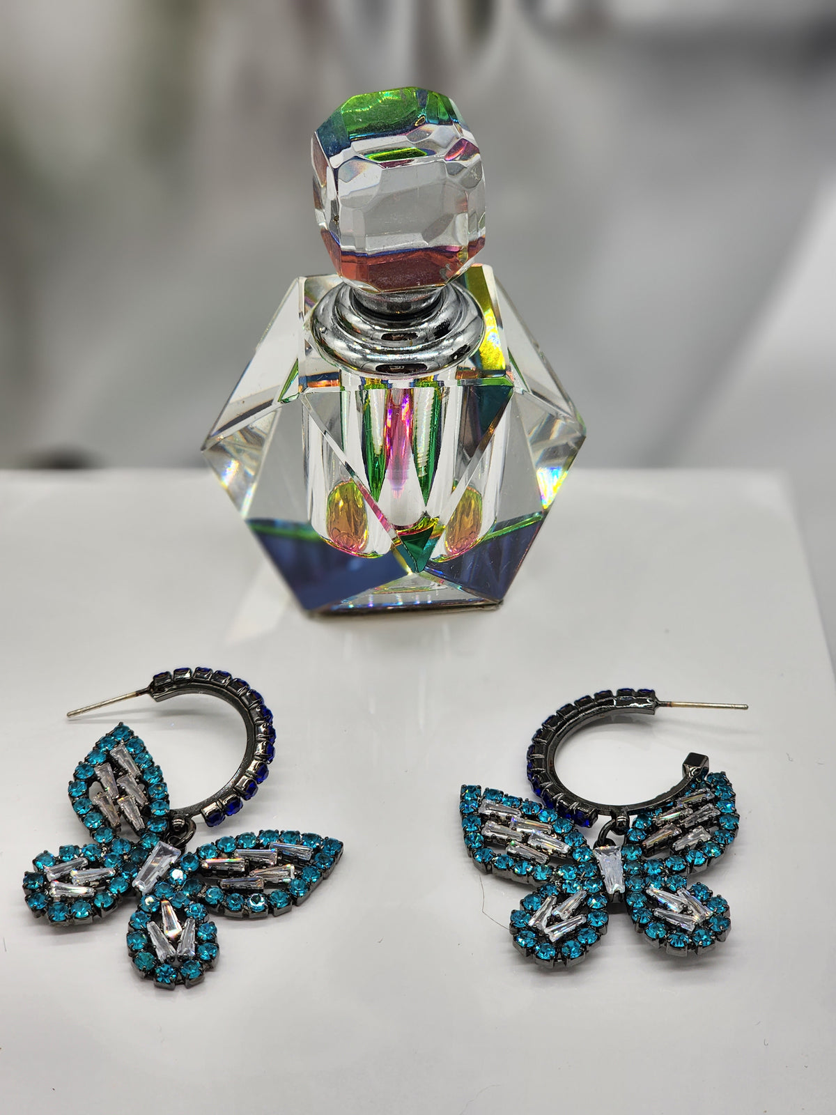 Yara Butterfly Earrings ( Blue)