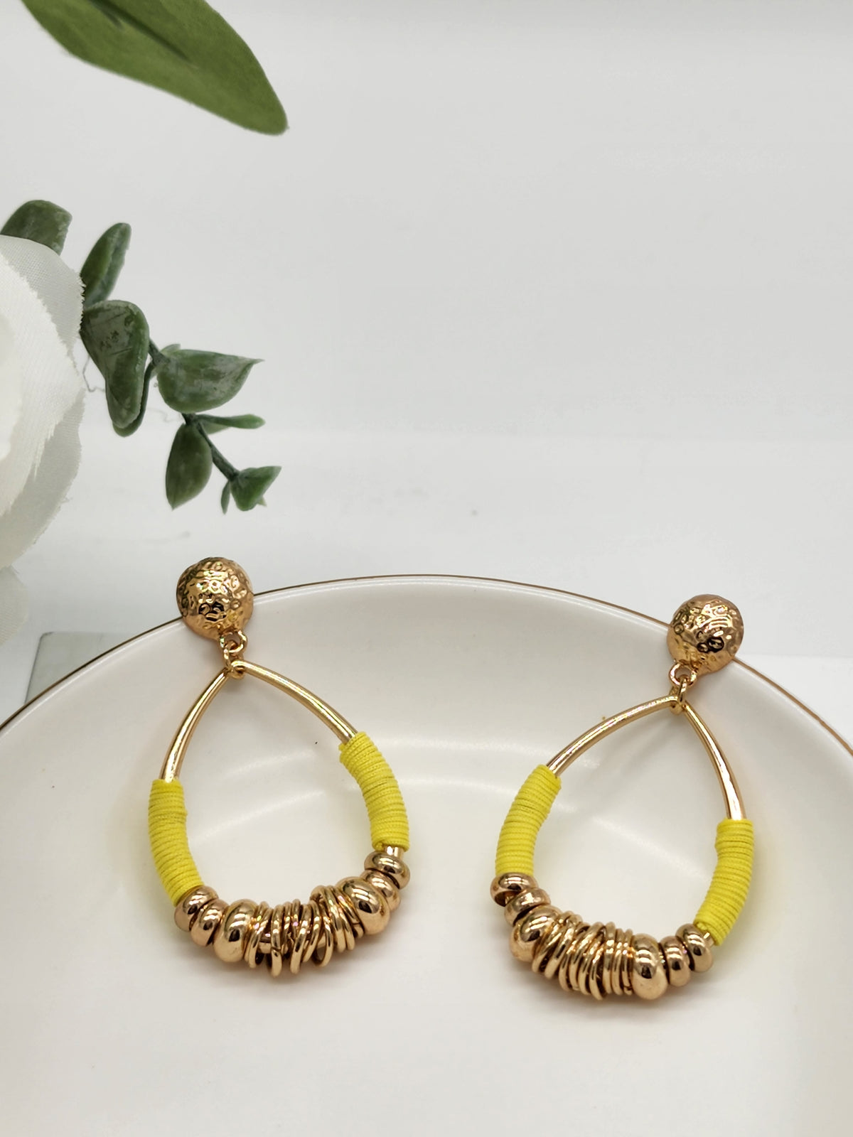 Casey Earrings ( Yellow)