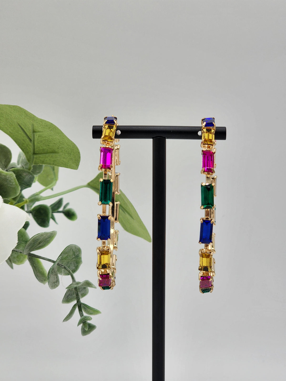 Gianni Hoop Earrings ( Multi-color )