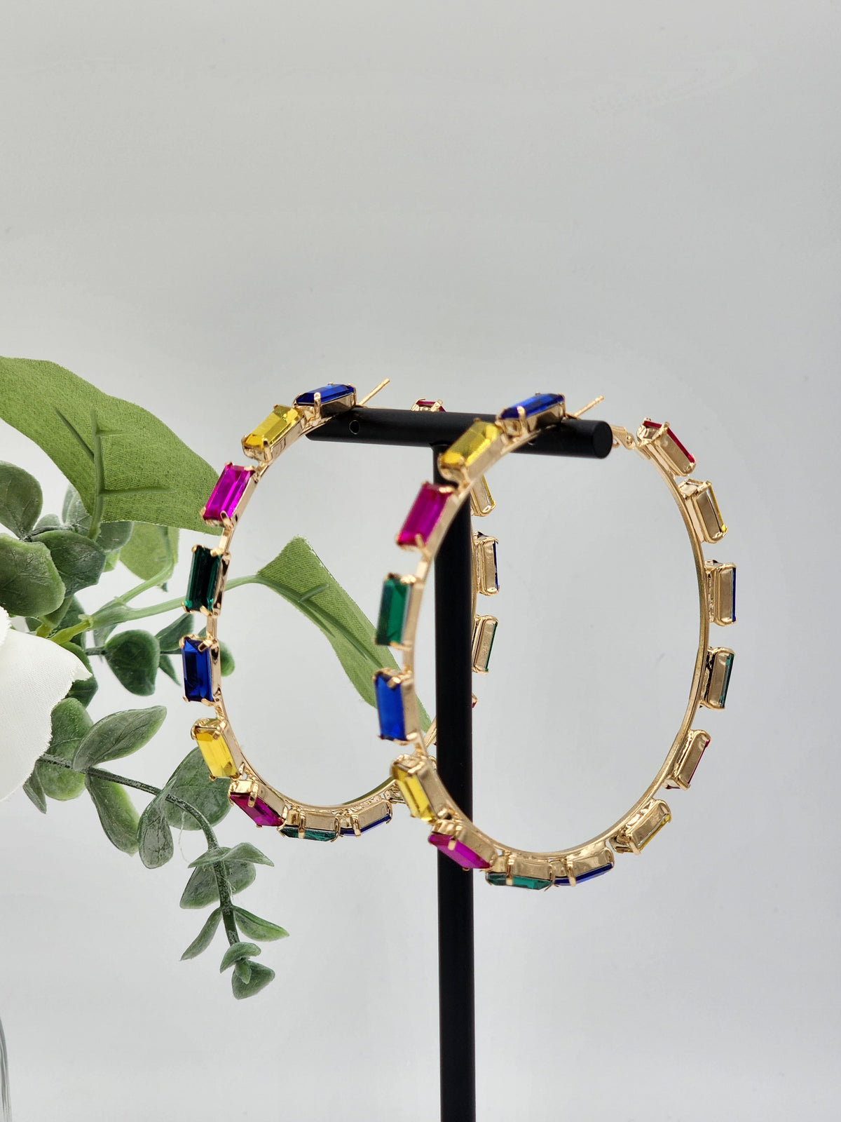 Gianni Hoop Earrings ( Multi-color )