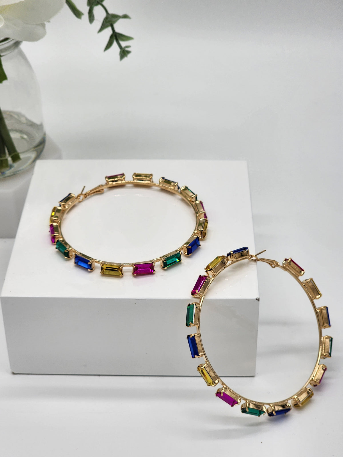 Gianni Hoop Earrings ( Multi-color )