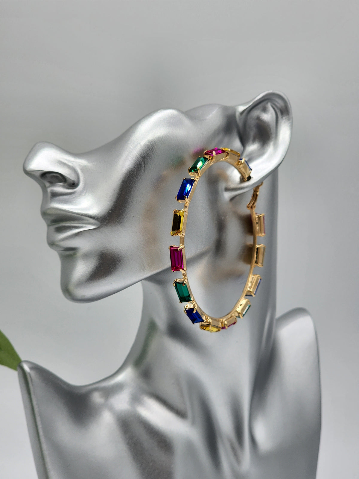 Gianni Hoop Earrings ( Multi-color )