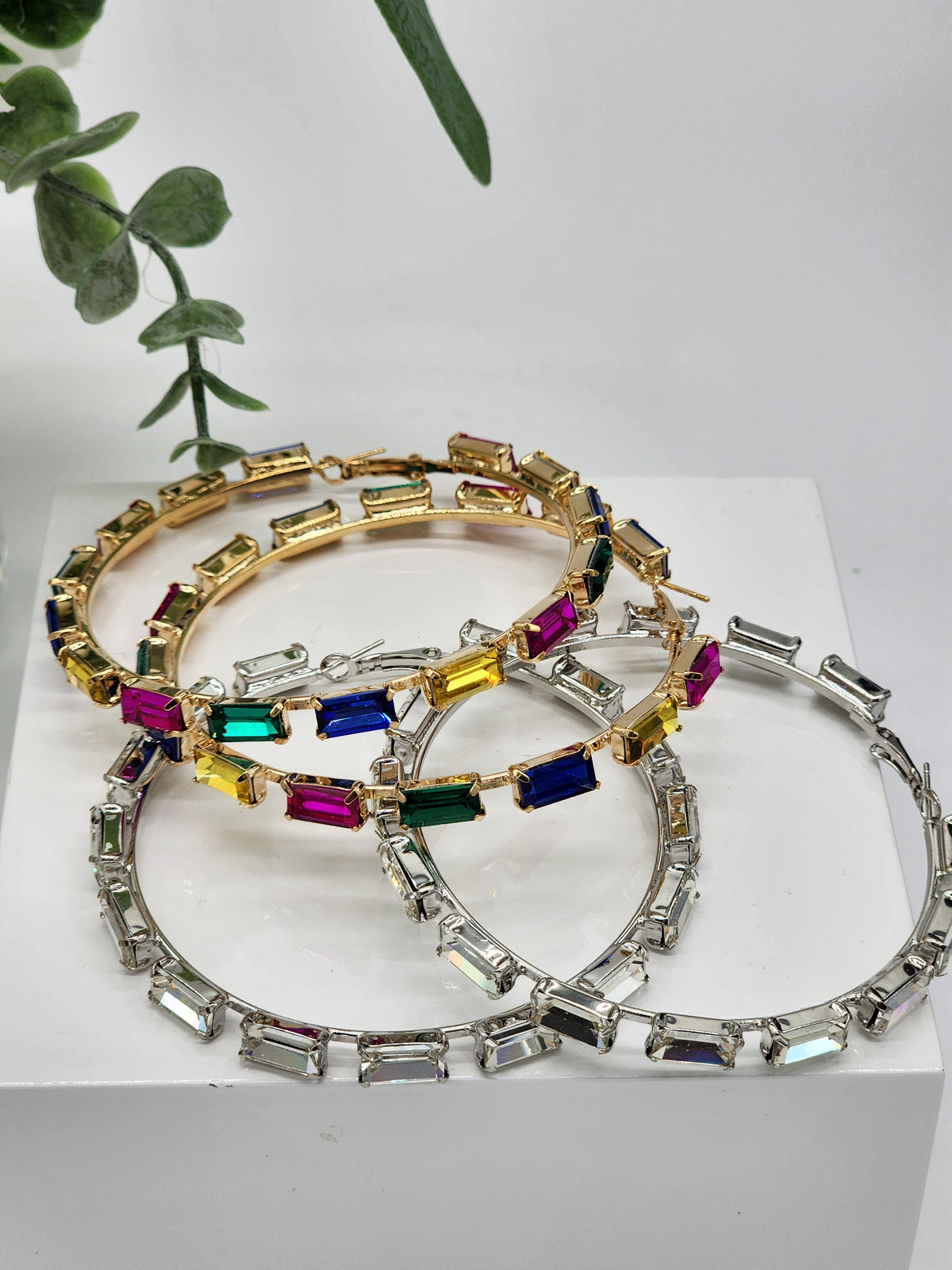 Gianni Hoop Earrings ( Multi-color )