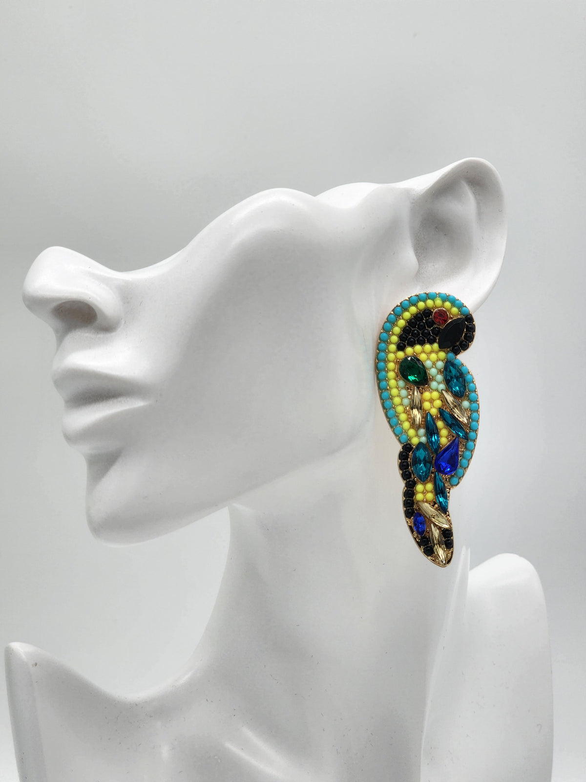 Pollie Multicolor Parrot Earrings