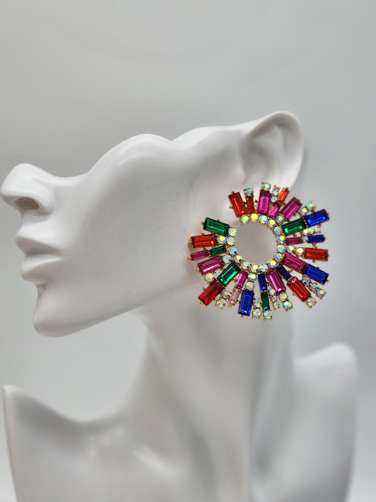 Rainbow Circle Earrings