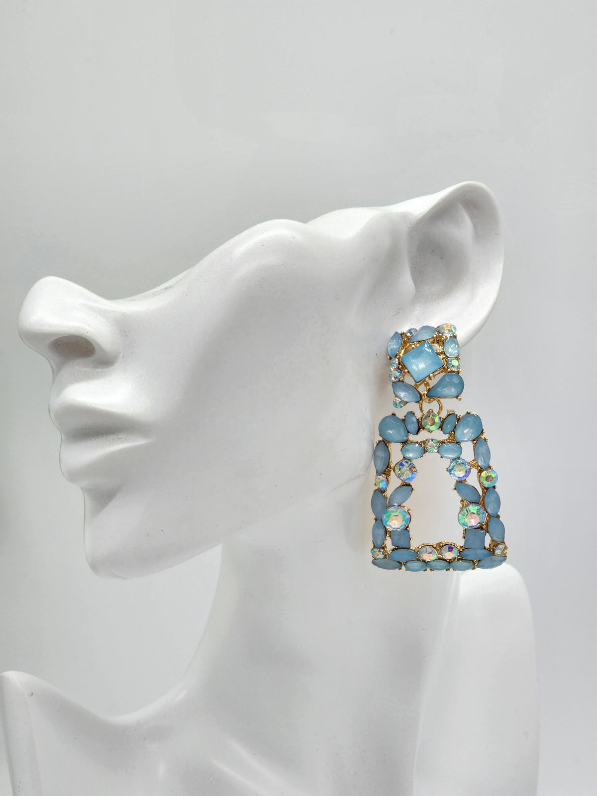 Jelissa Drop Earings( light blue