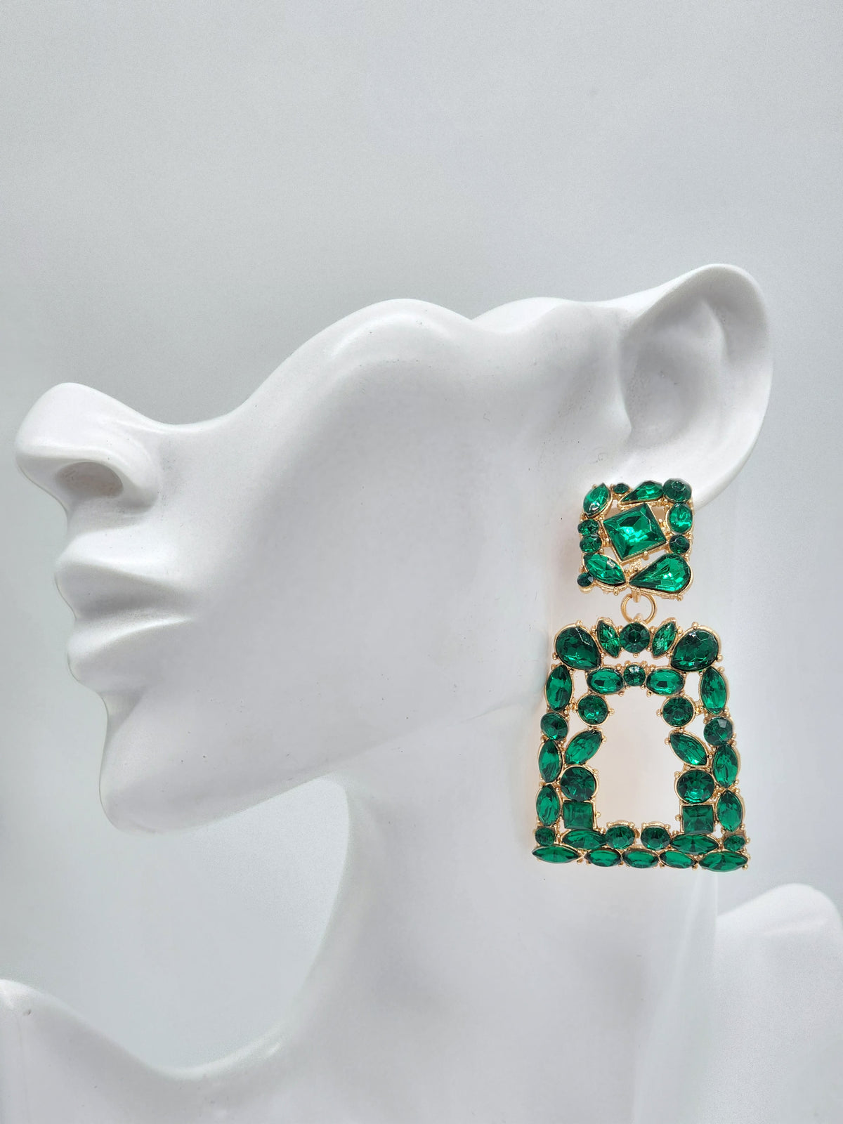 Jelissa Drop Earrings ( green)